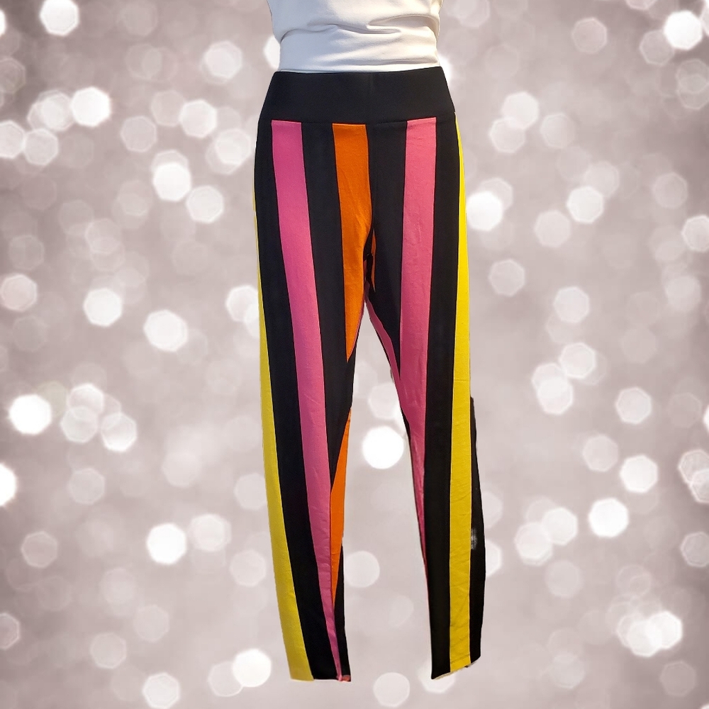 Hebbeding Colorful Striped Leggings - Size Large